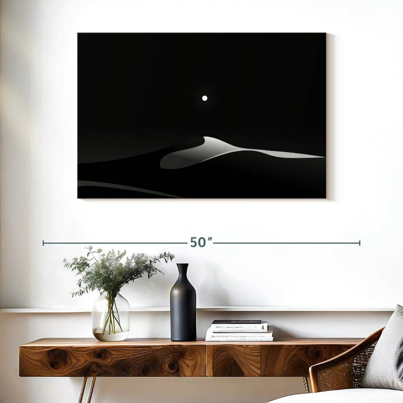 Alvord Moonlit Black Desert, 26" H x 39" W