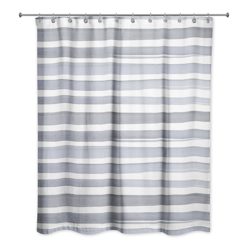 Rideau de douche Araldo, Bleu / blanc