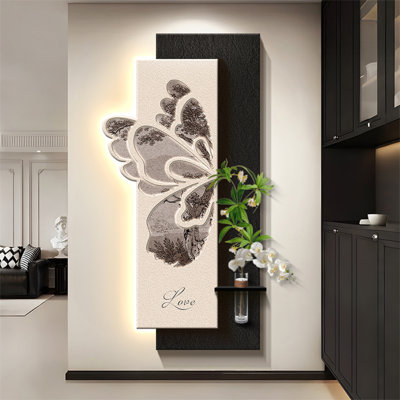 Black + White Rectangle Sandstone Wall art