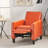 Recliner Push Back Chair For Elegant Home Décor Orange