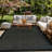 Contemporary Bordered Weather Resistant Reversible Indoor/Outdoor Area Rug-1057761627
