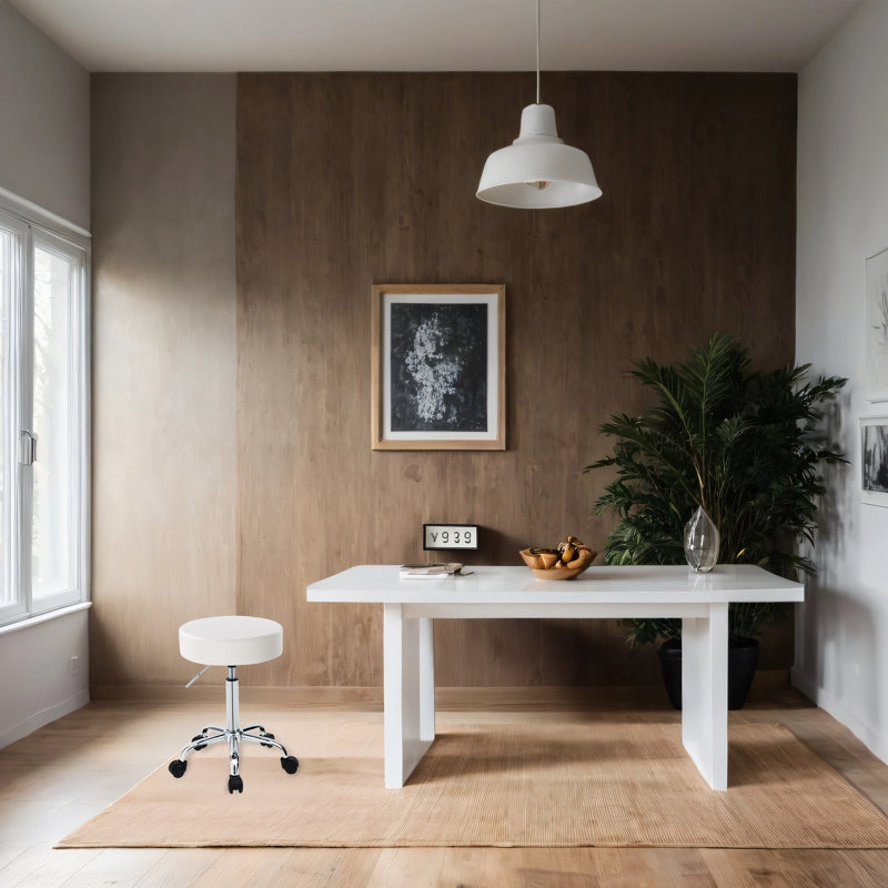 Tabouret de laboratoire Raynette, Blanc