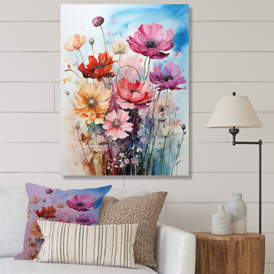 Motif floral minimalisme pré - imprimé