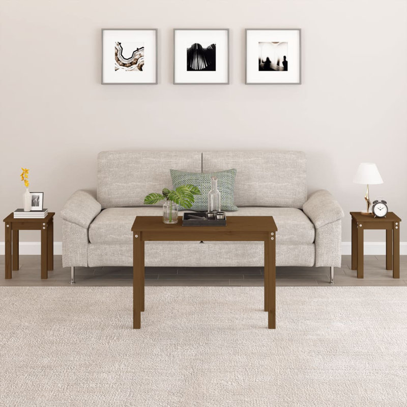 Tavin Solid Wood Nesting Tables, Walnut