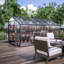8' X 12' Greenhouse With Ventilation And Plant Growth Enhancement Polycarbonate Rainwater Collection