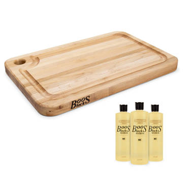 Bassetts Large Thick Maple Wood Cutting Board For Kitchen With