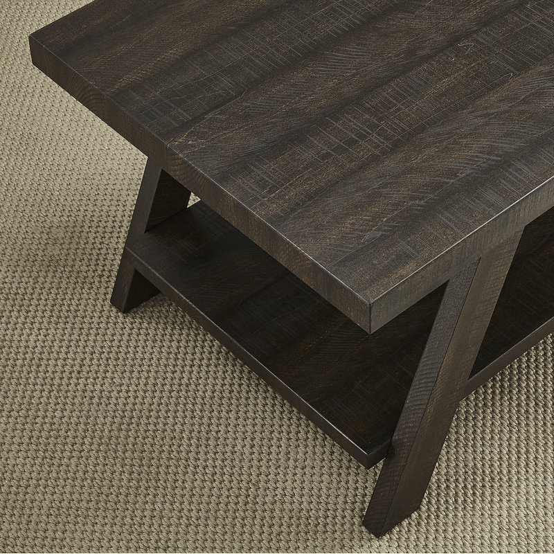 Table de bout Athens, Noir, Gris foncé, H 23 po x l 22 po x P 24 po