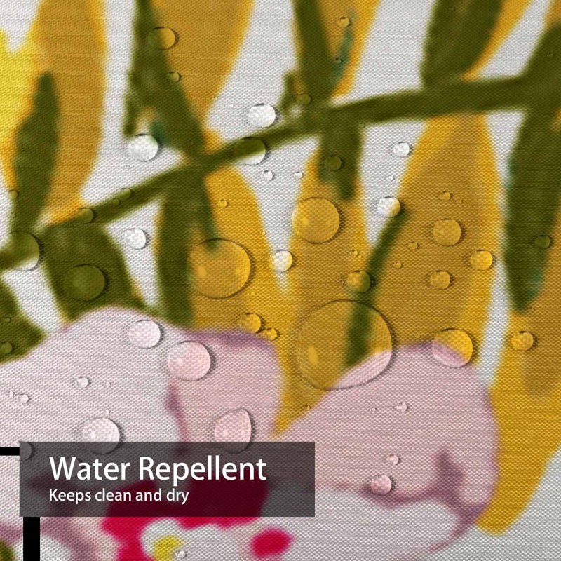 Rideau de douche imperméable à l'eau avec aquarelle, L 72 po x l 72 po