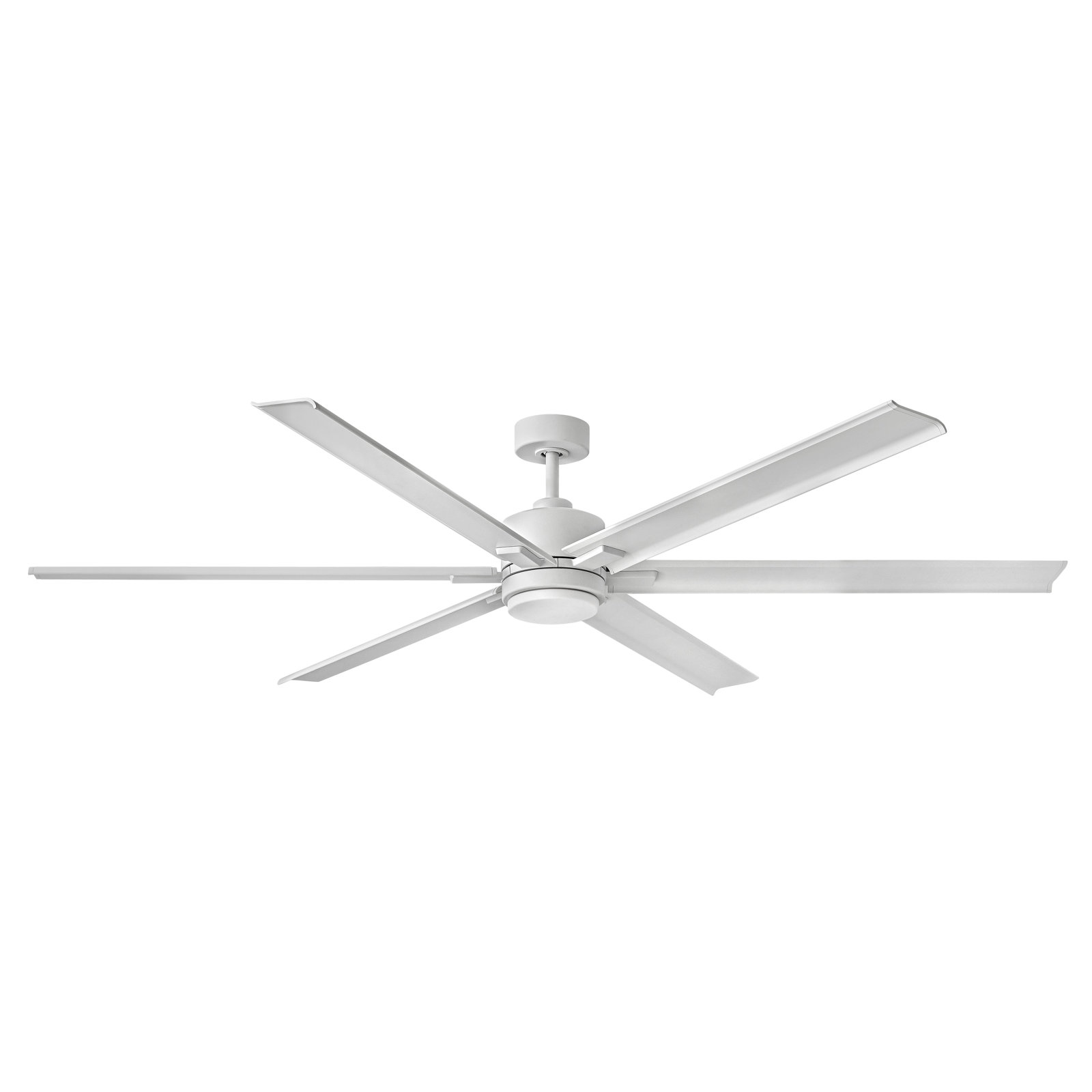Collette Smart Ceiling Fan with Light Kit, Matte White, 99" Wide