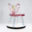 Creative transparent resin crystal butterfly chair