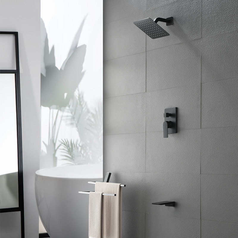 Robinet de baignoire et de douche à pression équilibrée à poignée unique, garniture seulement