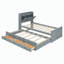 Lit plateforme en bois avec lit gigogne et rangement-1936447002-1936447000