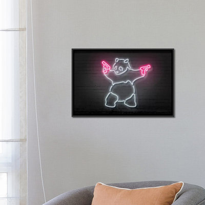 «Panda with Guns», impression sur toile