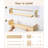 23" Solid Pine Nursery Floating Shelves Set of 3, Wood Wall-Mounted Book Shelf with Wooden Bead Front Rails-1960234146-1960234144