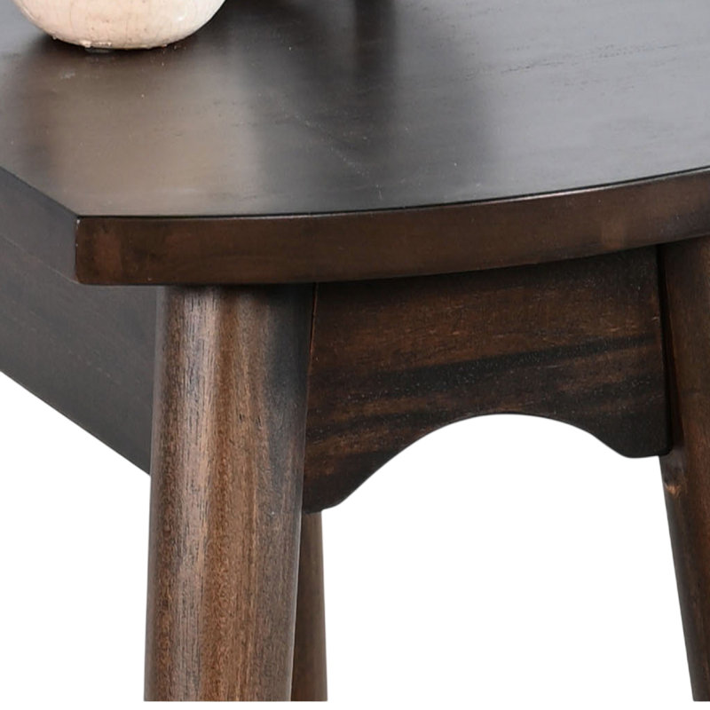 Canapé Neva, rectangulaire de 48 pouces, pieds en angle, brun foncé