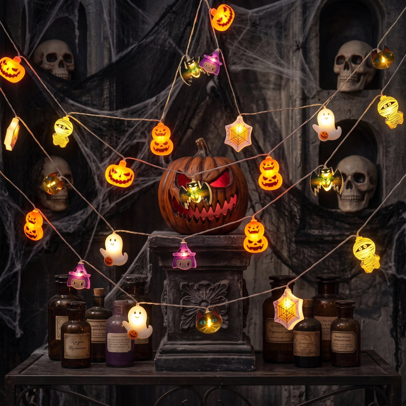 19.7 ft Halloween LED String Lights, 30 Pcs