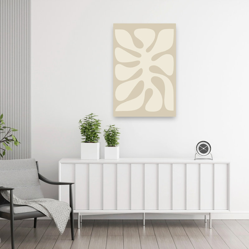 Abstrait abstrait Monstera, H 36 po x l 24 po