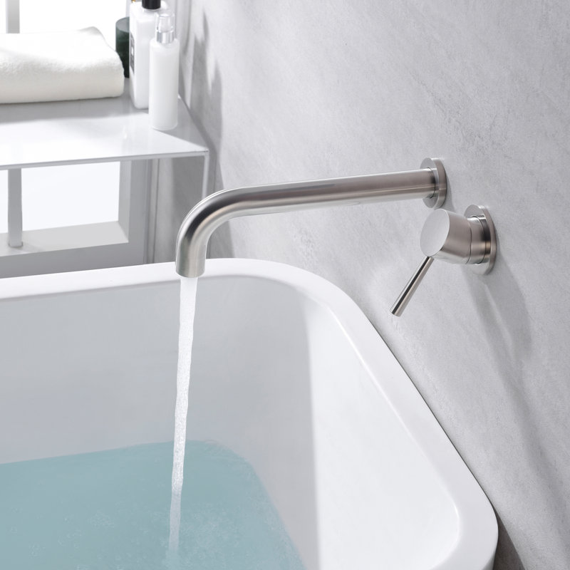 1 Handle Bathroom Bath Faucet, Brushed Nickel