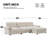 104*60" Sectional Sofa