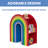 Delta Children Rainbow Bookcase – Greenguard Gold Certified, Multi