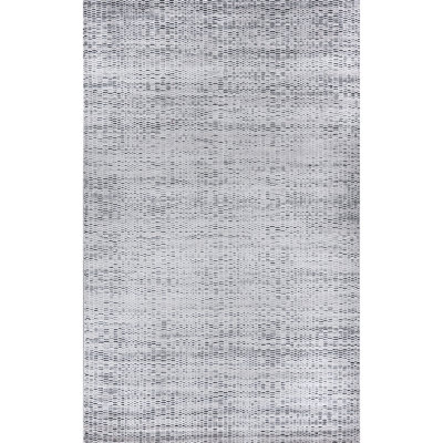 Hand-Knotted High-Quality Silver and Gray Area Rug
