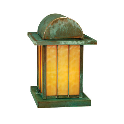 Rustic Lodge Colourful Pier Mount Light