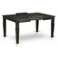 L'ensemble de table de cuisine 7 pièces contient une table de salle à manger et 6 chaises en bois de polyester gris foncé avec dossier élégant - finition noire-560178283-560178281