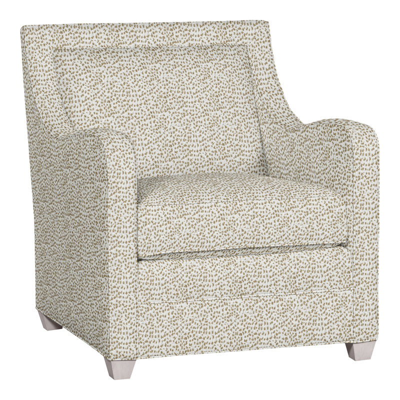 Haden Upholstered Armchair, Worthy Snow, Dove Gray