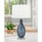 Bitonto 29" Light Blue and Red Table Lamp with USB Port
