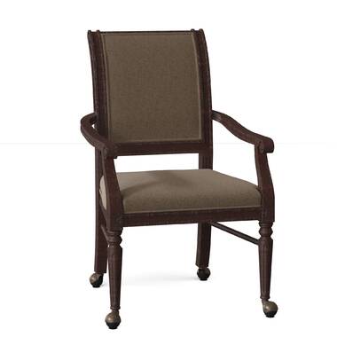 Plymouth Upholstered King Louis Back Arm Chair Fairfield Chair Body Fabric:  3152 Linen, Frame Color: Almond Buff - Yahoo Shopping