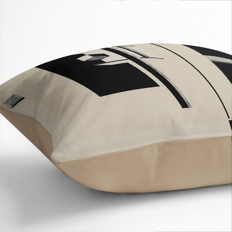 Composition Vol.15 Square Throw Cushion, 55cm H x 55cm W x 20cm D, Stone