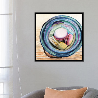 «Macaron Ball Jar» par Jennifer Redstreake, impression sur toile tendue