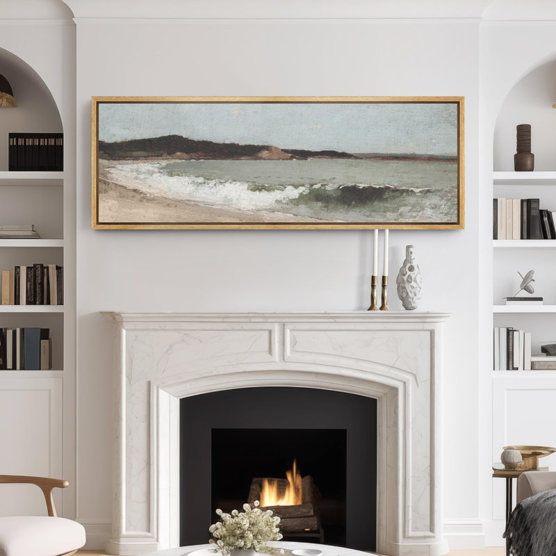 Coastal Beach Coastal Serenity Beachscape Ocean, H 20 po x l 60 po, Naturel