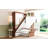 Full Size Murphy Bed with Foldable Desk – Space Saving Wall Bed - Walnut & White