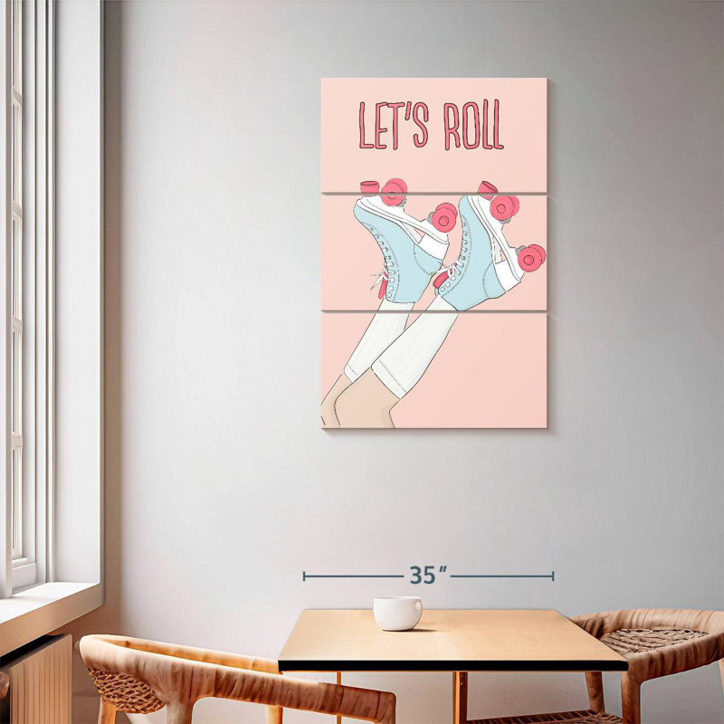 Senne Let's Roller Skate, 57" H x 36" W