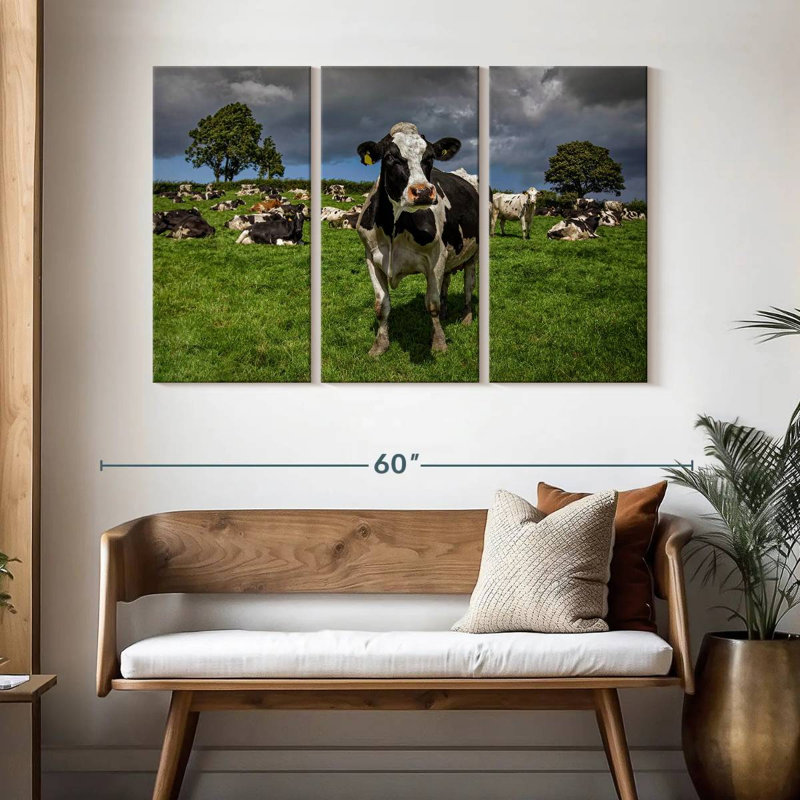 Brampt Holstein Cow, 32" H x 50" W