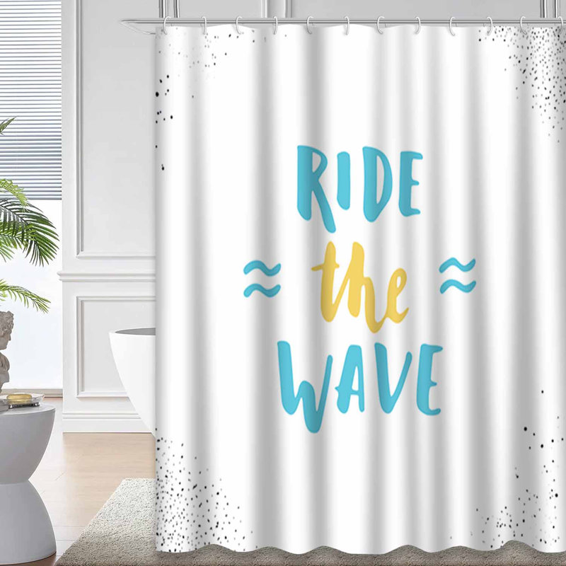 Rideau de douche imperméable Summer Paradise Banner, L 72 po x l 84 po