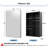 20"x 26" Recessed or Surface Mount Mirror Medicine Cabinet with Adjustable Shelves, Rust-Resistant Aluminum-278762702-278762688