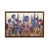Toile avec cadre en bois brun classique