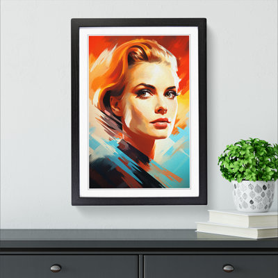 Grace Kelly Futurism - Framed Print