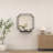 Square Bathroom Vanity Mirror, 36 x 36 in, Black Metal Frame with Multi-Functional Shelf, Wall Decor Mirror