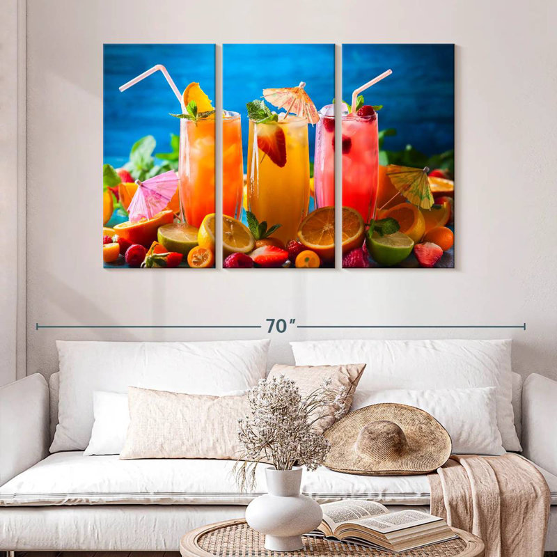 Yarlin jus de fruits d'été, H 32 po x l 50 po