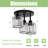 Clear Crystal Semi Flush Mount Ceiling Light - 3-Light Fixture For Kitchen, Foyer, Hallway, Bedroom, And Bathroom-809804594