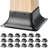 Suzonne Powder-Coated Steel Post Base