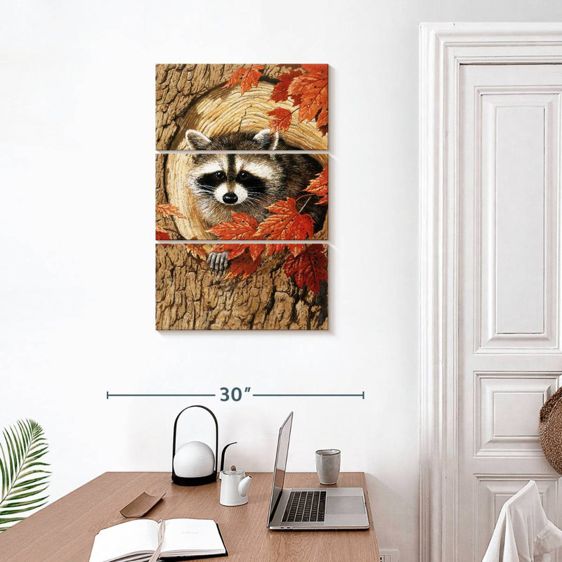 Brampt Raccoon, 32" H x 20" W