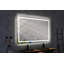 Miroir mural 84 po x 48 po avec éclairage à DEL haute luminosité et anti-buée