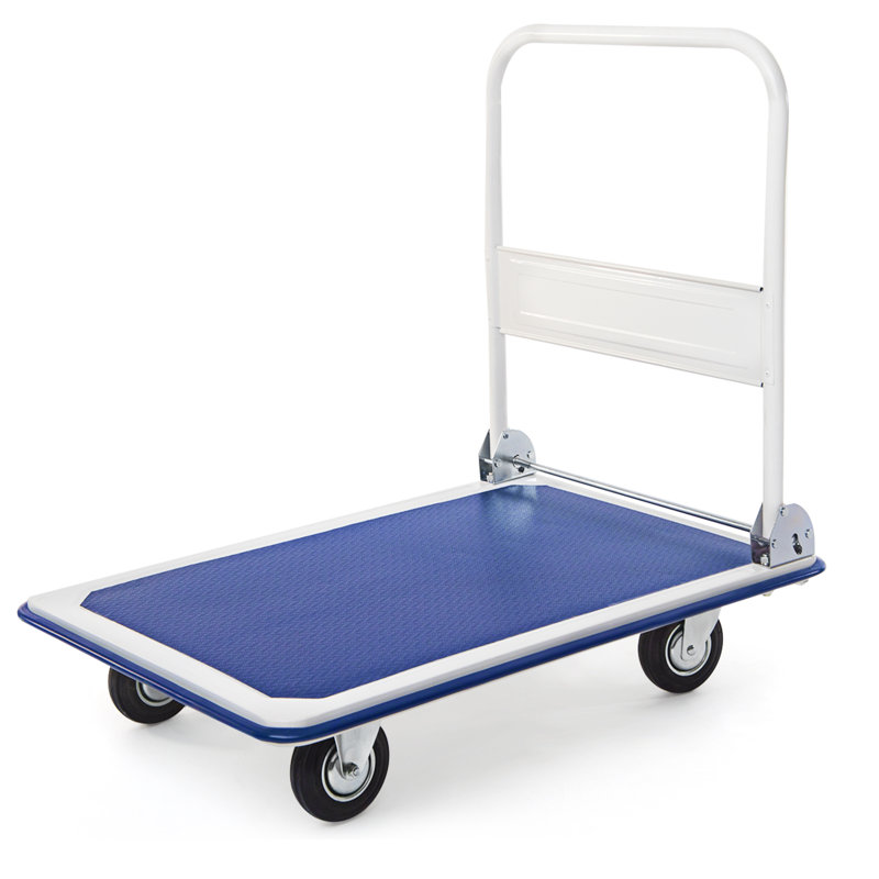 88cm H x 60cm W x 90cm D 300kg Folding Push Cart Hand Truck Dolly