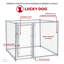 Ensemble de chenil à chaînons Lucky Dog-30959859