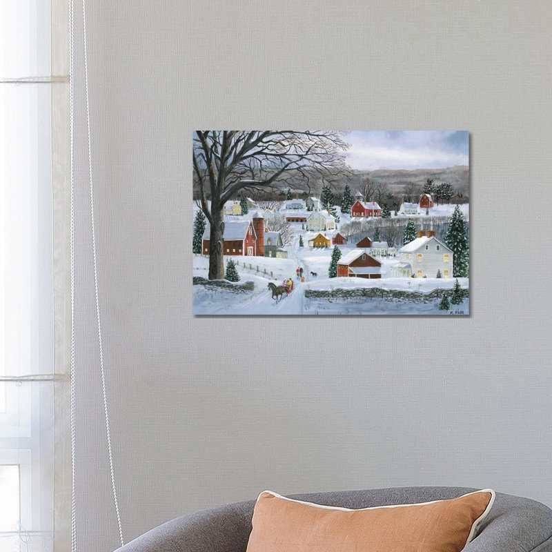 «Peaceful Valley Road» par Bob Fair - impression sur toile tendue, H 8 po x l 12 po x P 0,75 po