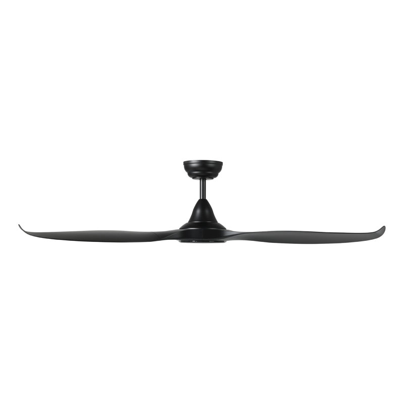 Ventilateur de plafond 60 pouces Fessler, Noir, noir, noir, noir